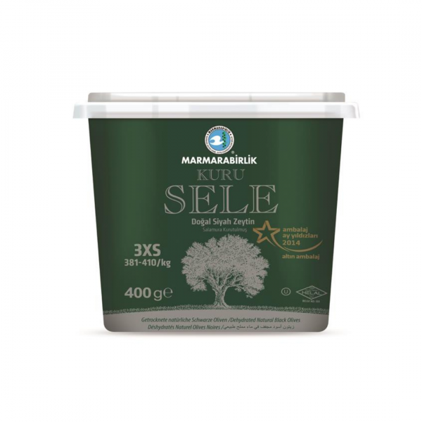 Marmara Birlik Kuru Sele Czarne Oliwki 400 g.