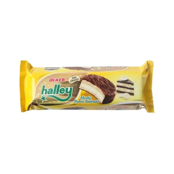 ULKER HALLEY CIASTKA SANDWICH BANANA 210 GR.